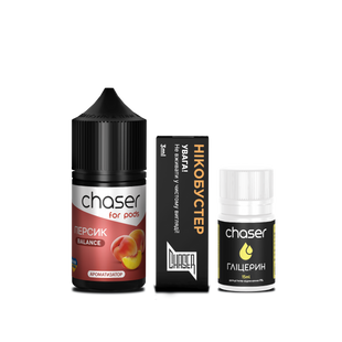 Набір для самозамісу рідини Chaser ForPods Salt 30 мл Персик 67030727 фото