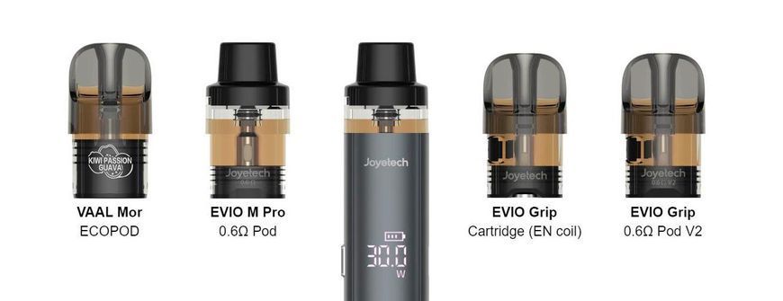 Pod Система JOYETECH EVIO M PRO EVIO GRIP 2.0ml 1100mAh Grey 90930511 фото