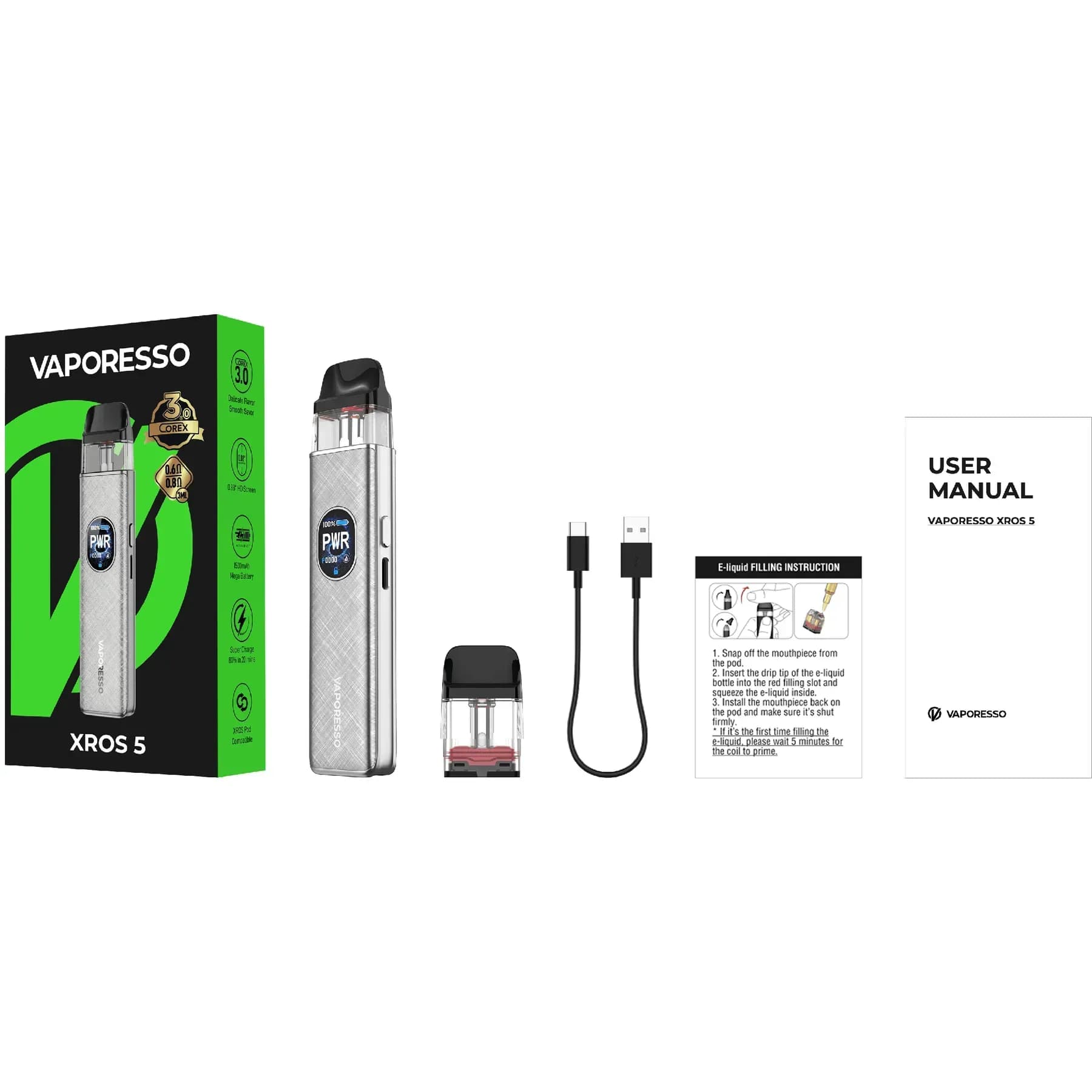 Vaporesso XROS 5 інструкція